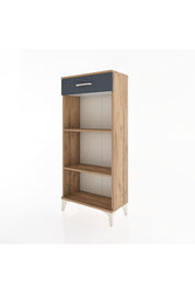 Hyperion Dolap 2 Raflı Tek Çekmeceli 60x44x134 Çam-Antrasit