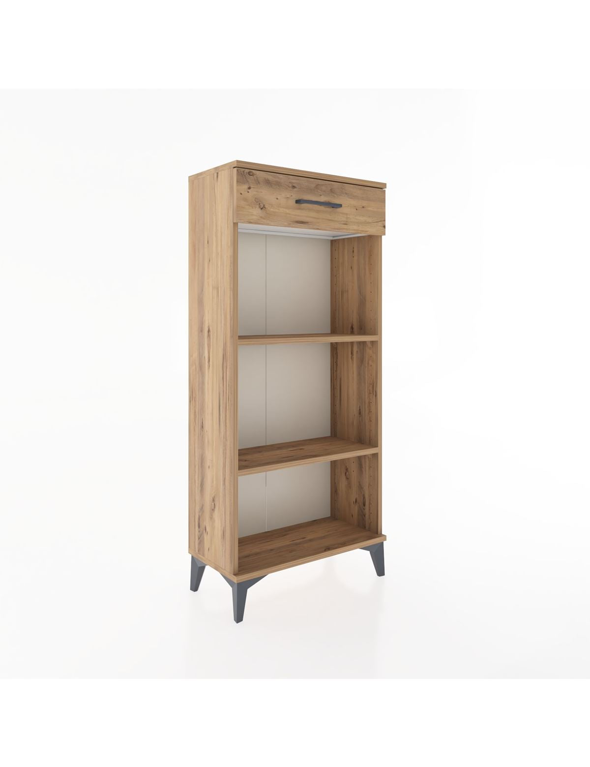 Hyperion Dolap 2 Raflı Tek Çekmeceli 60x44x134 Çam-Çam