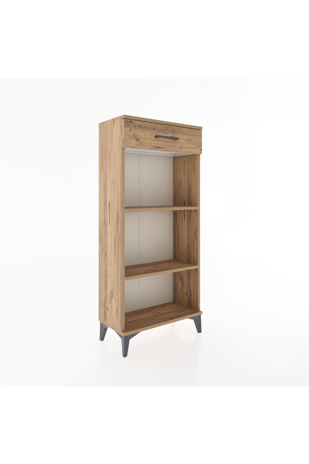 Hyperion Dolap 2 Raflı Tek Çekmeceli 60x44x134 Çam-Çam