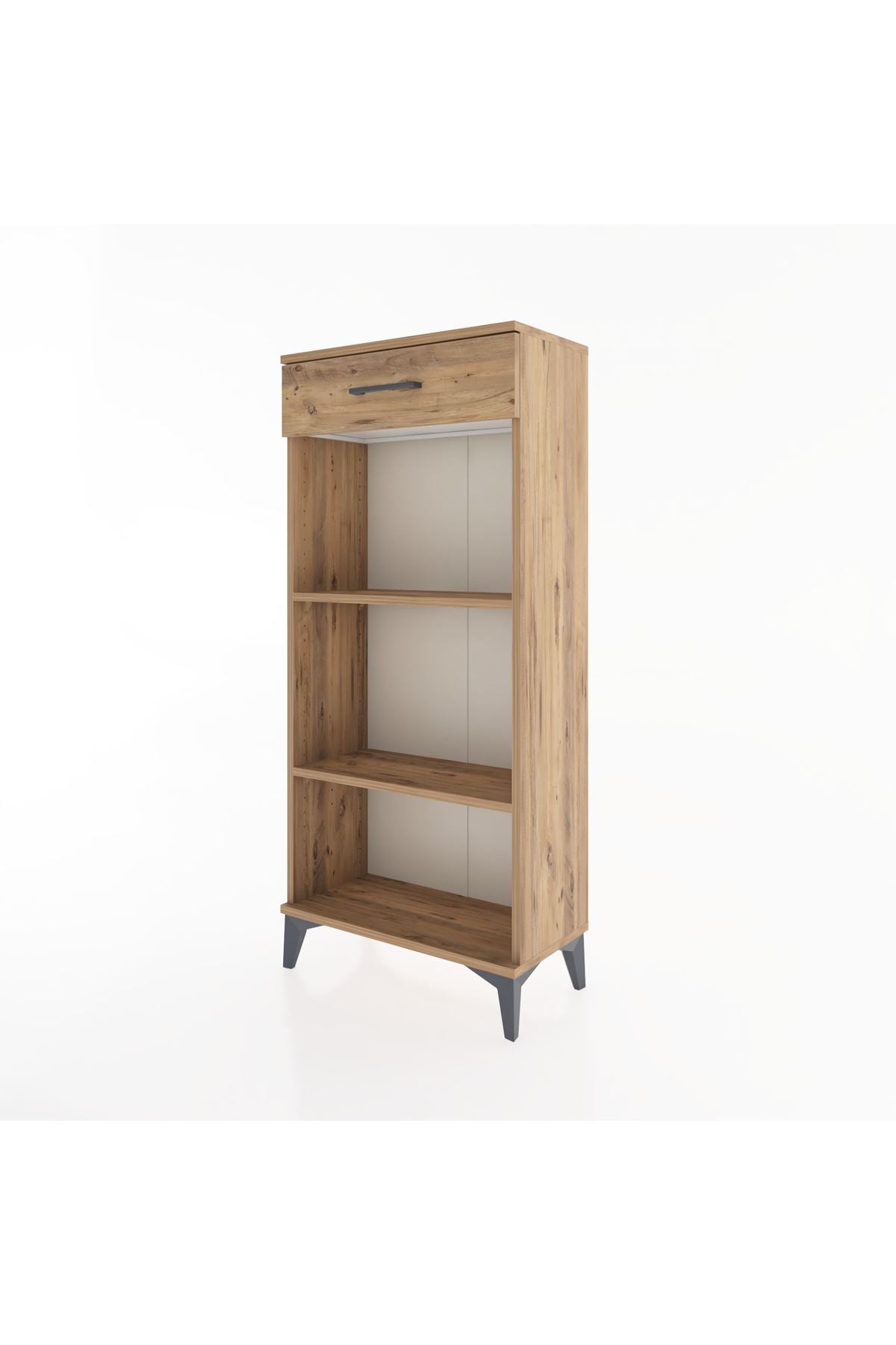 Hyperion Dolap 2 Raflı Tek Çekmeceli 60x44x134 Çam-Çam