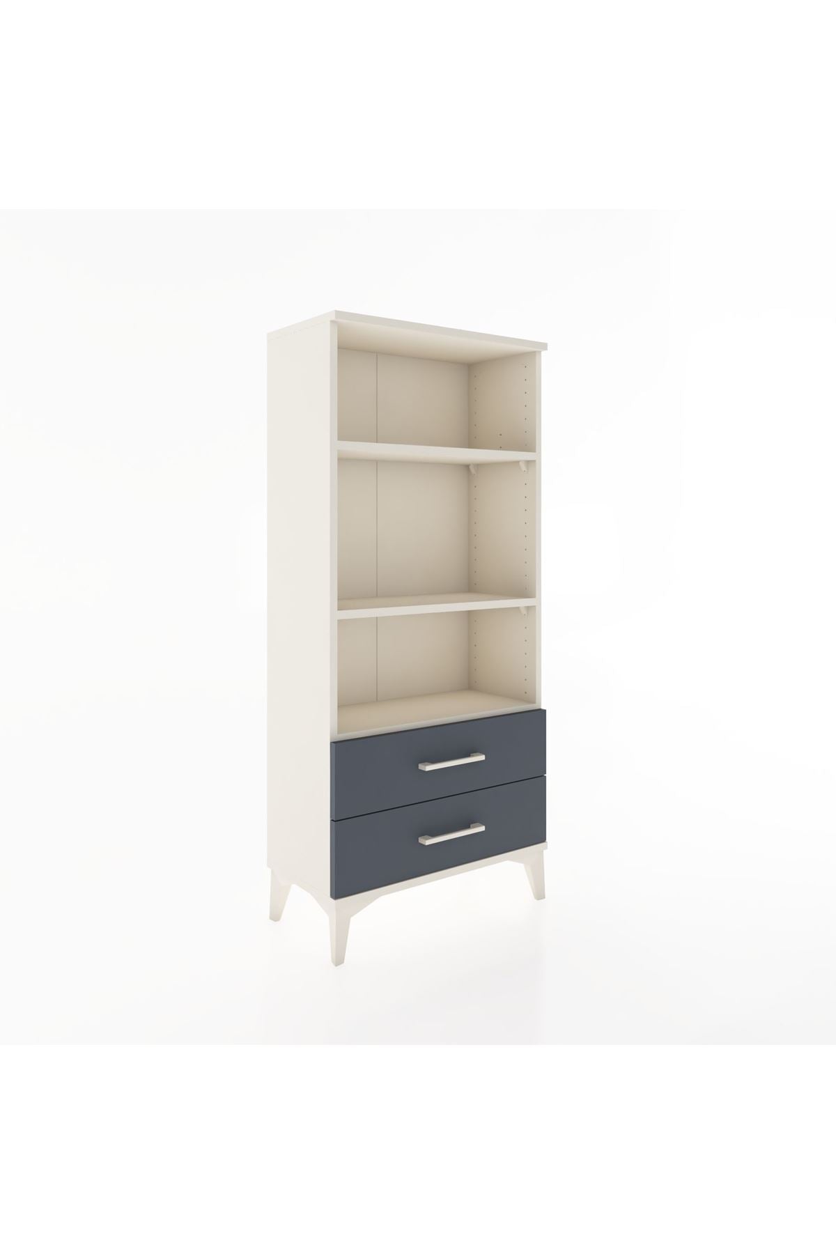 Hyperion Dolap 3 Raflı 2 Çekmeceli 60x44x134 Aytaşı-Antrasit