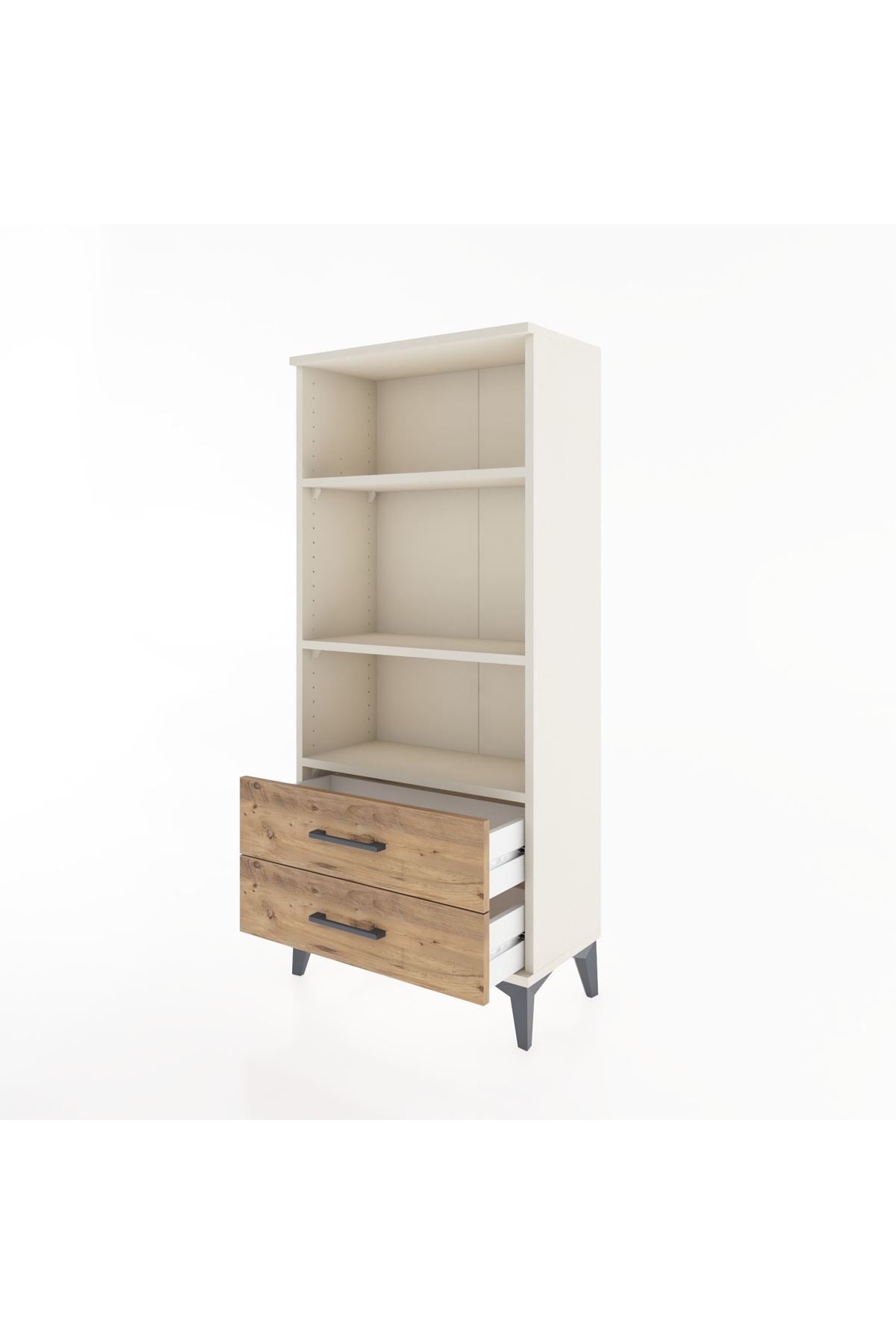 Hyperion Dolap 3 Raflı 2 Çekmeceli 60x44x134 Aytaşı-Çam