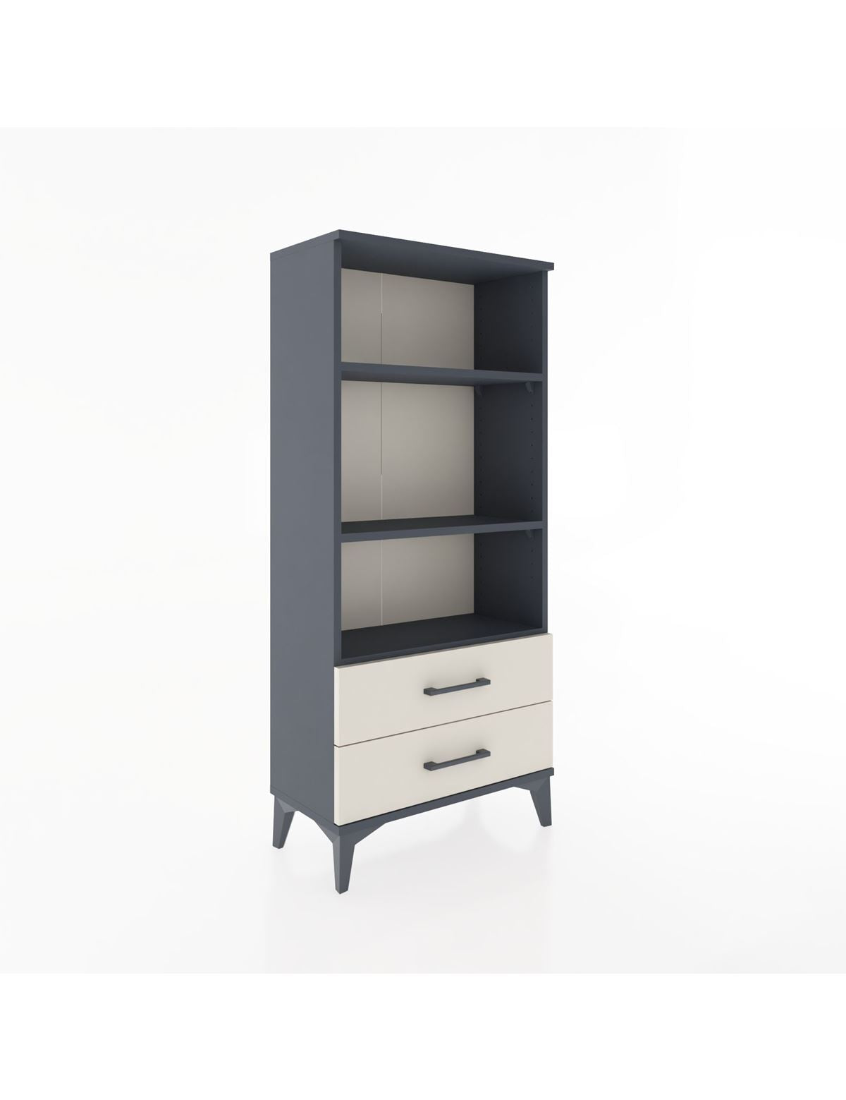 Hyperion Dolap 3 Raflı 2 Çekmeceli 60x44x134 Antrasit-Aytaşı