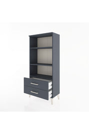 Hyperion Dolap 3 Raflı 2 Çekmeceli 60x44x134 Antrasit-Antrasit