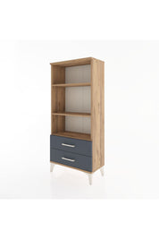 Hyperion Dolap 3 Raflı 2 Çekmeceli 60x44x134 Çam-Antrasit