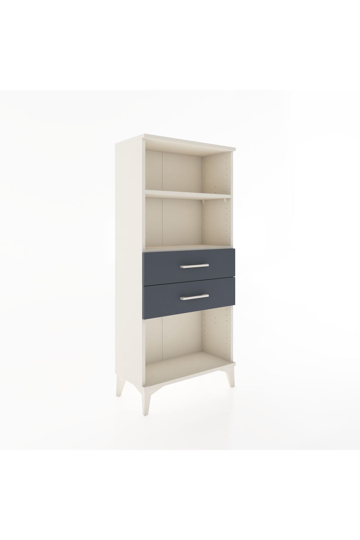 Hyperion Dolap 2 Raflı 2 Çekmeceli 60x44x134 Aytaşı-Antrasit