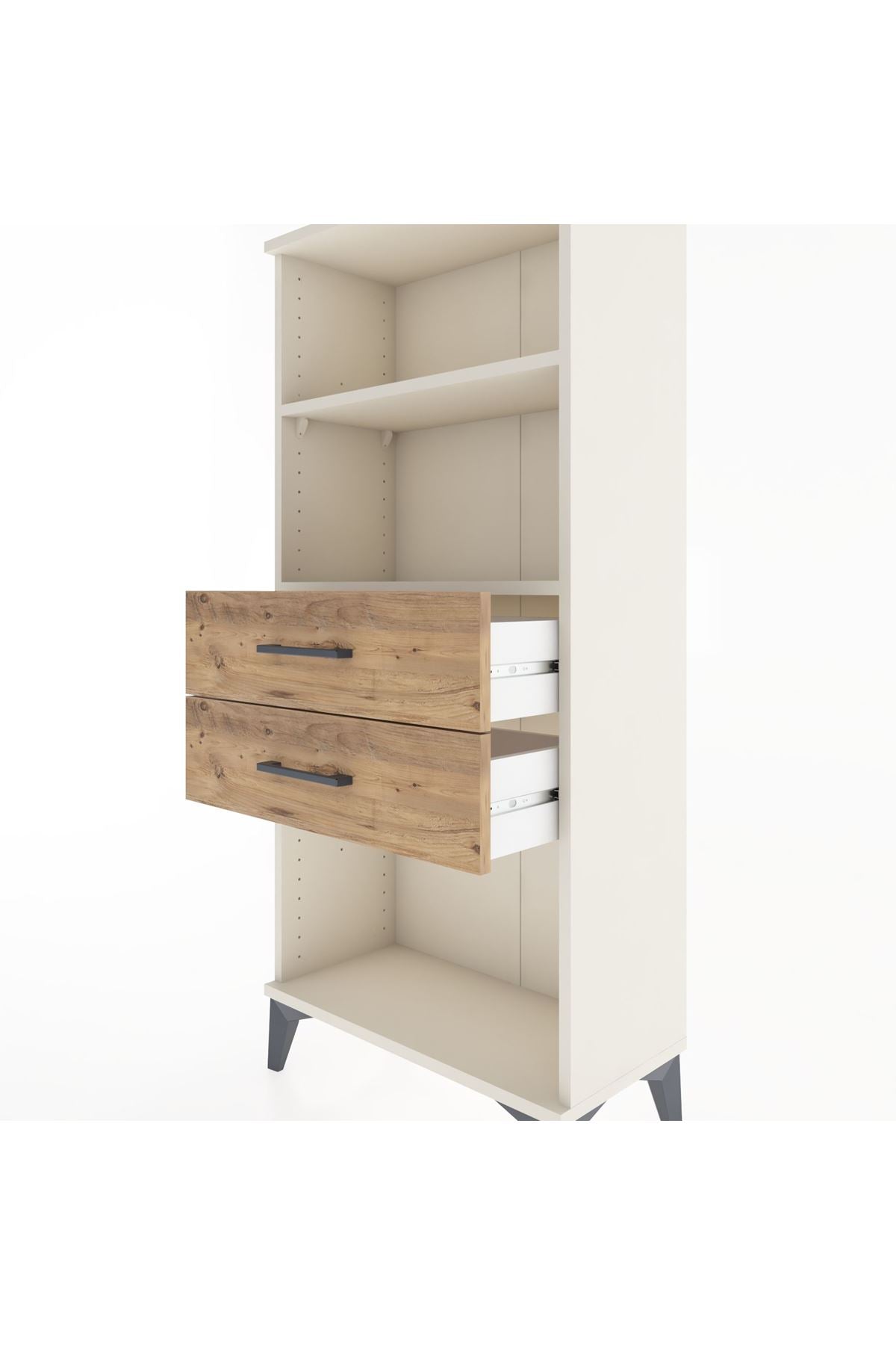 Hyperion Dolap 2 Raflı 2 Çekmeceli 60x44x134 Aytaşı-Çam