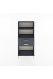 Hyperion Dolap 2 Raflı 2 Çekmeceli 60x44x134 Antrasit-Antrasit