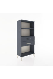 Hyperion Dolap 2 Raflı 2 Çekmeceli 60x44x134 Antrasit-Antrasit