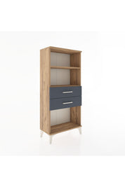 Hyperion Dolap 2 Raflı 2 Çekmeceli 60x44x134 Çam-Antrasit