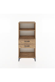 Hyperion Dolap 2 Raflı 2 Çekmeceli 60x44x134 Çam-Çam