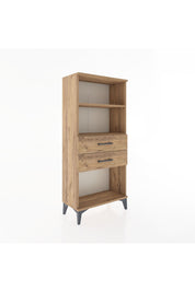 Hyperion Dolap 2 Raflı 2 Çekmeceli 60x44x134 Çam-Çam