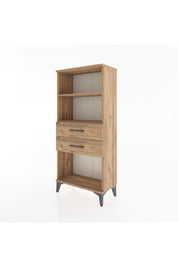 Hyperion Dolap 2 Raflı 2 Çekmeceli 60x44x134 Çam-Çam