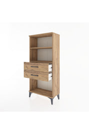 Hyperion Dolap 2 Raflı 2 Çekmeceli 60x44x134 Çam-Çam