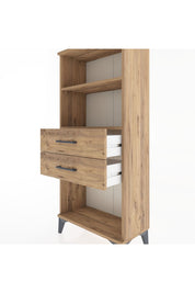 Hyperion Dolap 2 Raflı 2 Çekmeceli 60x44x134 Çam-Çam