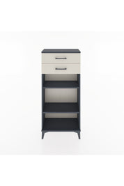 Hyperion Dolap 2 Raflı 2 Çekmeceli 60x44x134 Antrasit-Aytaşı