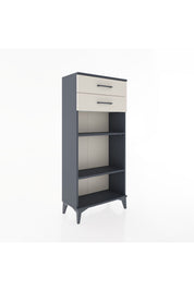 Hyperion Dolap 2 Raflı 2 Çekmeceli 60x44x134 Antrasit-Aytaşı
