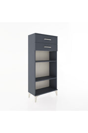 Hyperion Dolap 2 Raflı 2 Çekmeceli 60x44x134 Antrasit-Antrasit