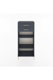 Hyperion Dolap 2 Raflı 2 Çekmeceli 60x44x134 Antrasit-Antrasit