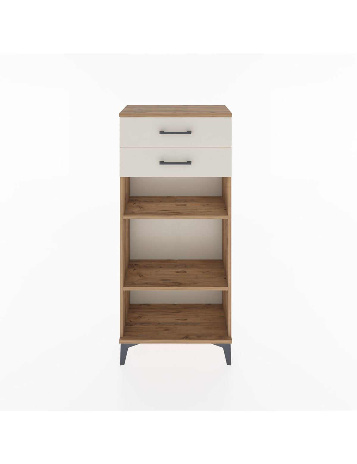 Hyperion Dolap 2 Raflı 2 Çekmeceli 60x44x134 Çam-Aytaşı