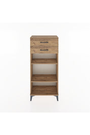 Hyperion Dolap 2 Raflı 2 Çekmeceli 60x44x134 Çam-Çam