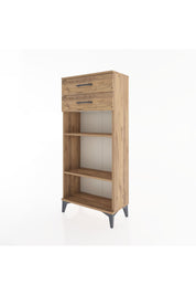 Hyperion Dolap 2 Raflı 2 Çekmeceli 60x44x134 Çam-Çam