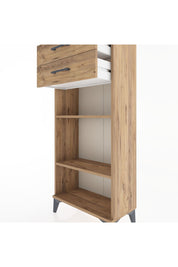 Hyperion Dolap 2 Raflı 2 Çekmeceli 60x44x134 Çam-Çam