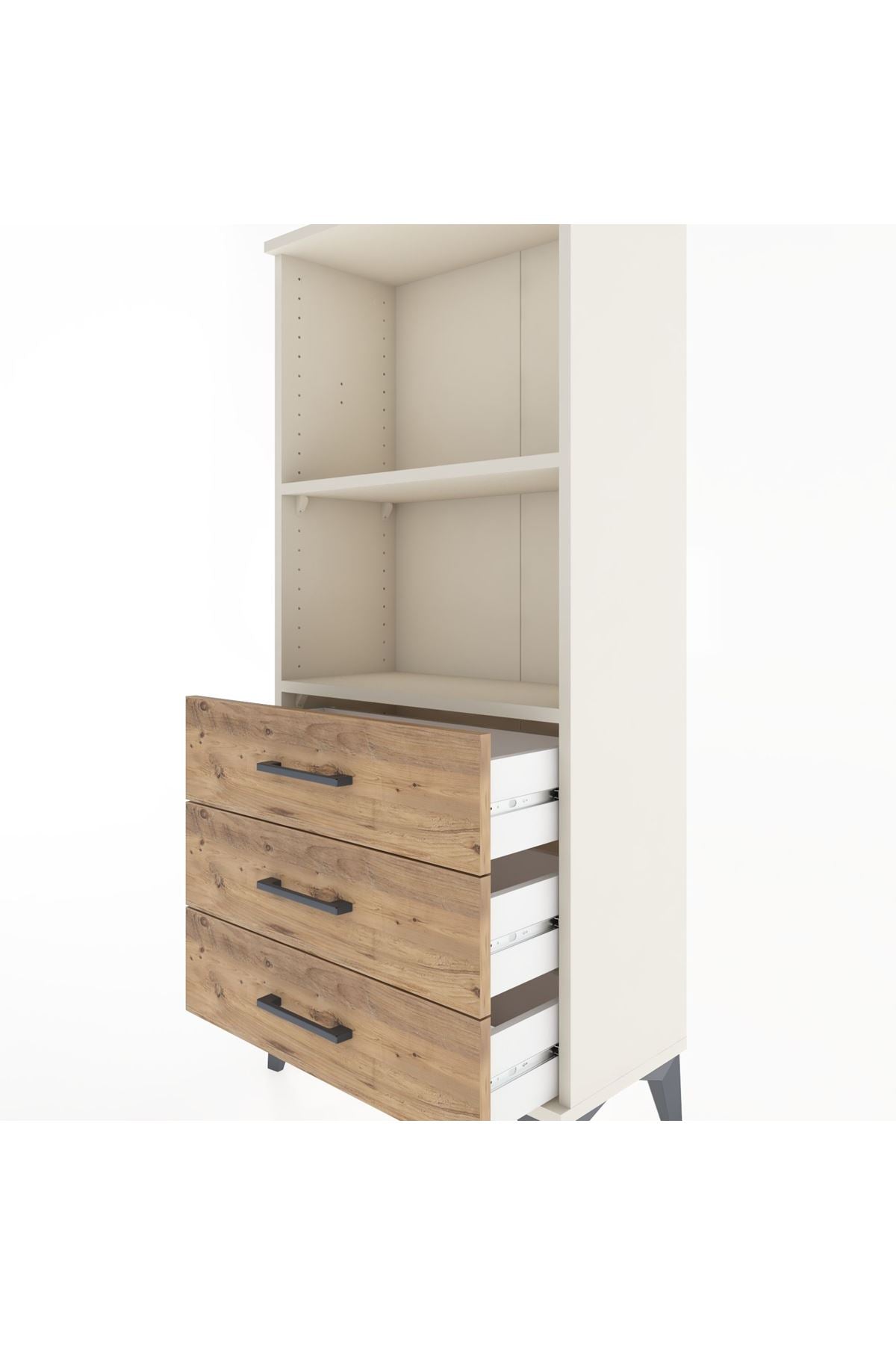 Hyperion Dolap 2 Raflı 3 Çekmeceli 60x44x134 Aytaşı-Çam