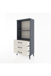 Hyperion Dolap 2 Raflı 3 Çekmeceli 60x44x134 Antrasit-Aytaşı