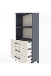 Hyperion Dolap 2 Raflı 3 Çekmeceli 60x44x134 Antrasit-Aytaşı