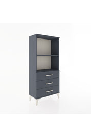 Hyperion Dolap 2 Raflı 3 Çekmeceli 60x44x134 Antrasit-Antrasit