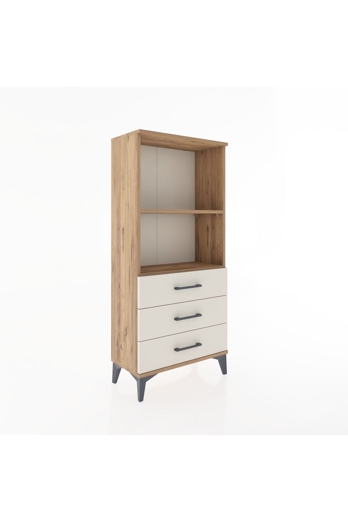 Hyperion Dolap 2 Raflı 3 Çekmeceli 60x44x134 Çam-Aytaşı