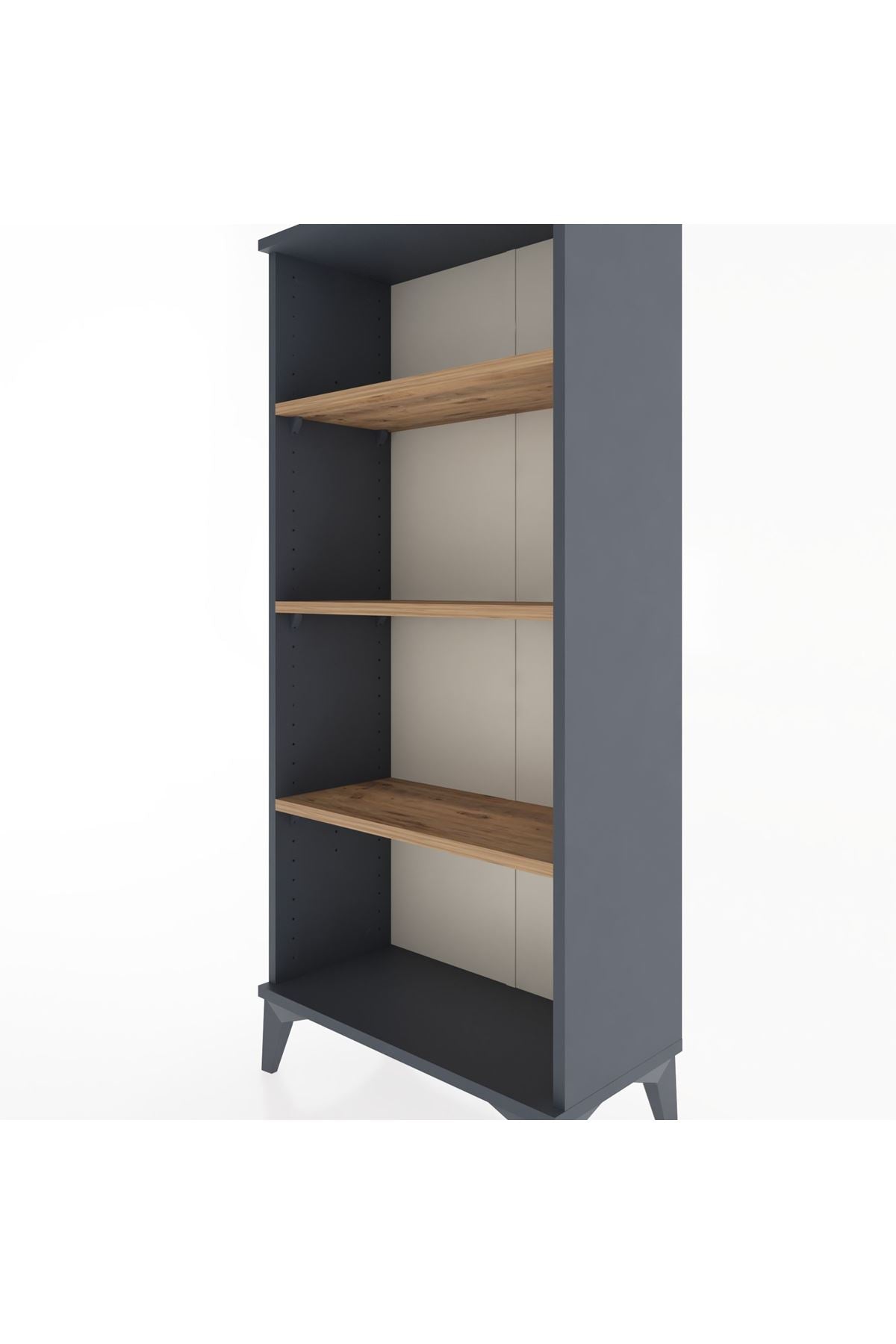 Hyperion Dolap 3 Raflı 60x44x134 Antrasit-Çam