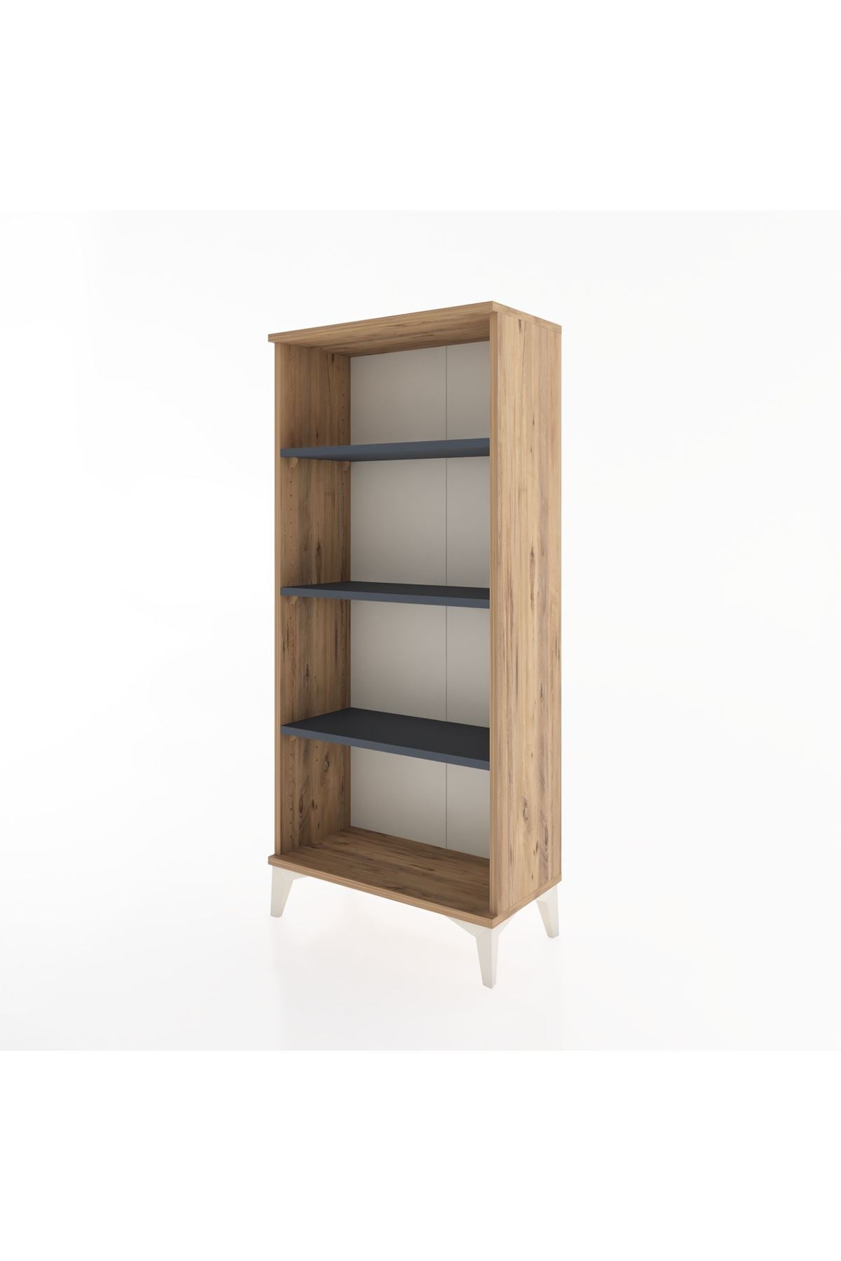 Hyperion Dolap 3 Raflı 60x44x134 Çam-Antrasit