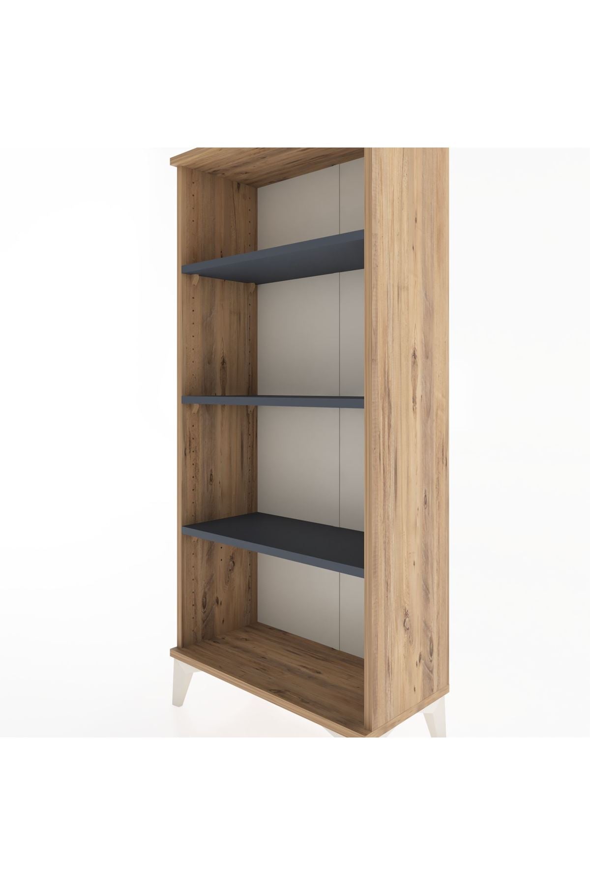 Hyperion Dolap 3 Raflı 60x44x134 Çam-Antrasit