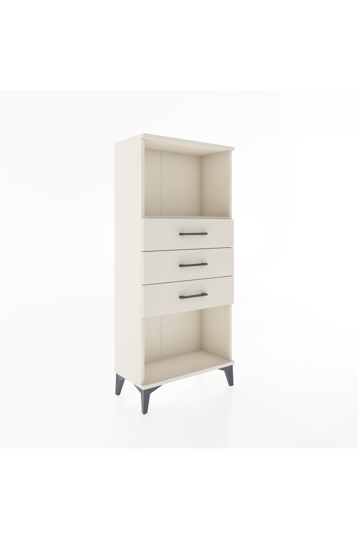 Hyperion Dolap Tek Raflı 3 Çekmeceli 60x44x134 - S50M051V1B