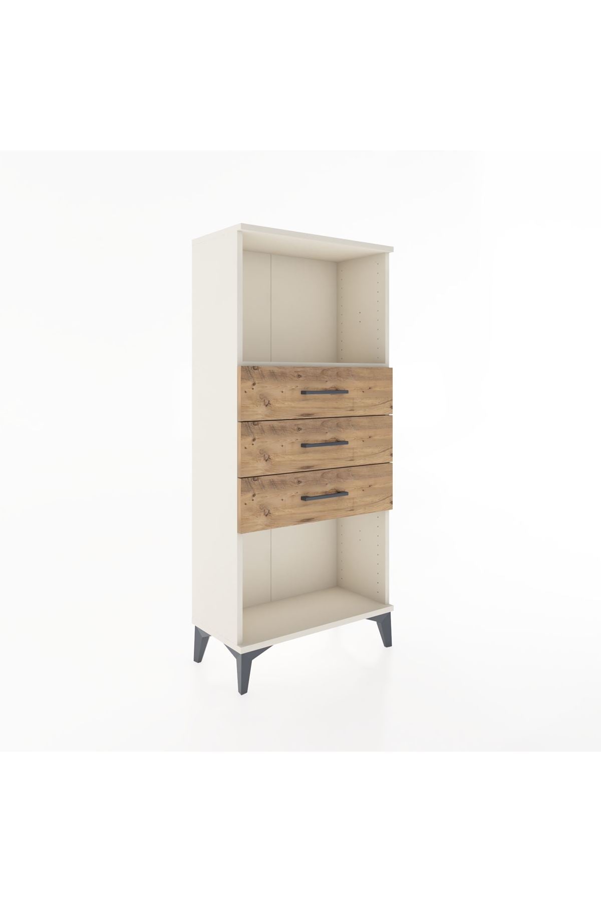 Hyperion Dolap Tek Raflı 3 Çekmeceli 60x44x134 - S50M051V3B
