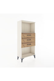 Hyperion Dolap Tek Raflı 3 Çekmeceli 60x44x134 - S50M051V3B