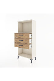 Hyperion Dolap Tek Raflı 3 Çekmeceli 60x44x134 - S50M051V3B