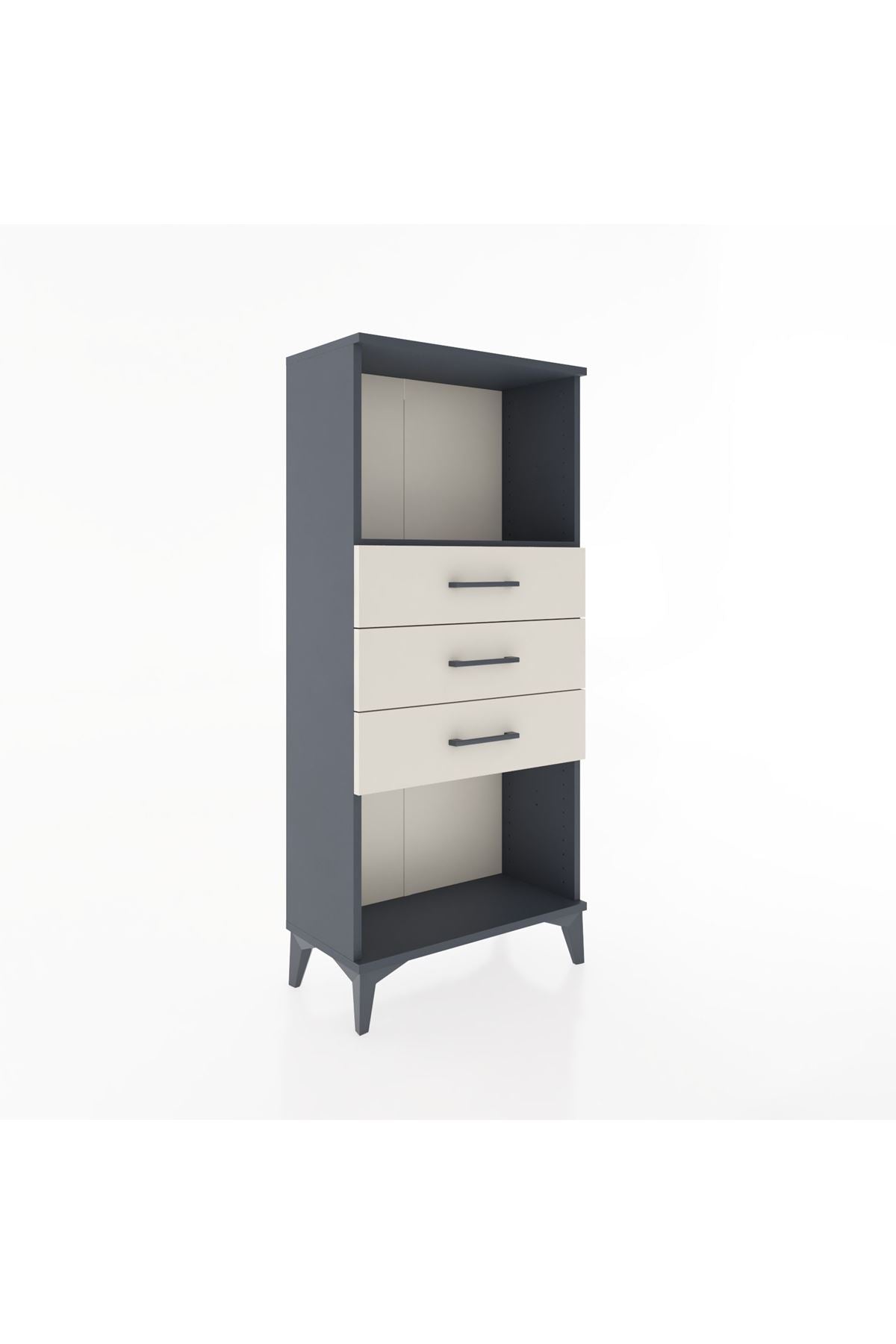 Hyperion Dolap Tek Raflı 3 Çekmeceli 60x44x134 - S50M051V4B