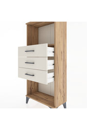 Hyperion Dolap Tek Raflı 3 Çekmeceli 60x44x134 - S50M051V7B
