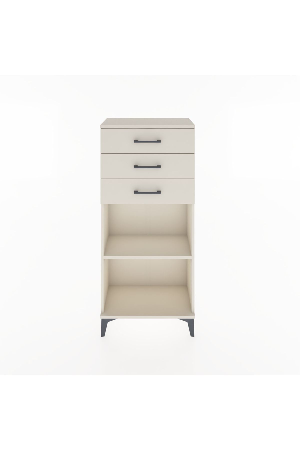 Hyperion Dolap Tek Raflı 3 Çekmeceli 60x44x134 - S50M052V1B