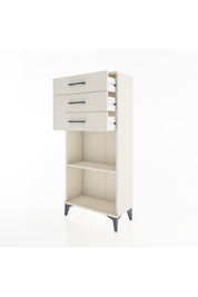 Hyperion Dolap Tek Raflı 3 Çekmeceli 60x44x134 - S50M052V1B