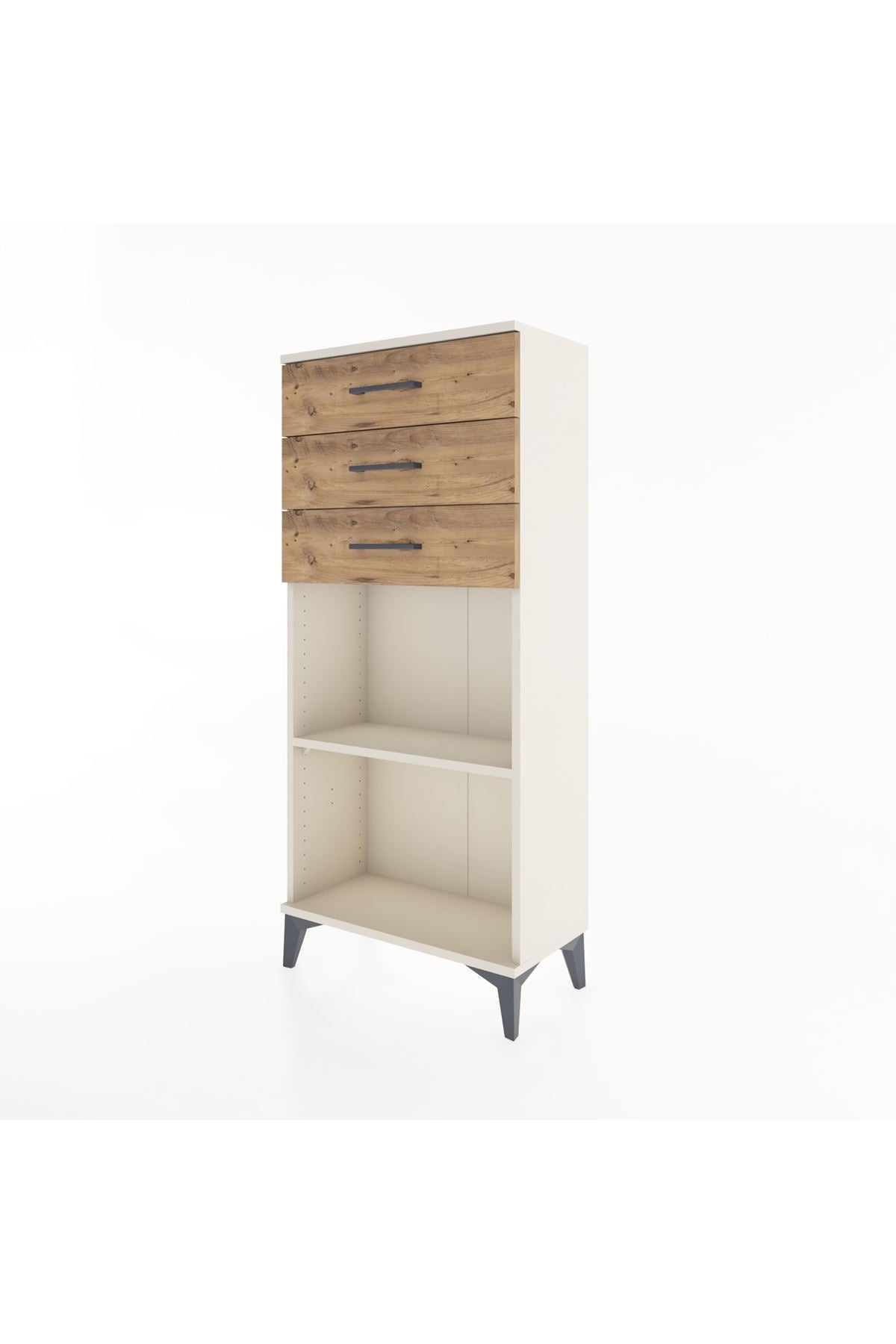Hyperion Dolap Tek Raflı 3 Çekmeceli 60x44x134 - S50M052V3B