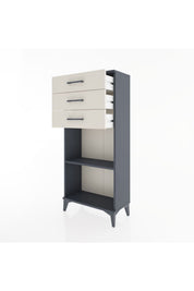 Hyperion Dolap Tek Raflı 3 Çekmeceli 60x44x134 - S50M052V4B