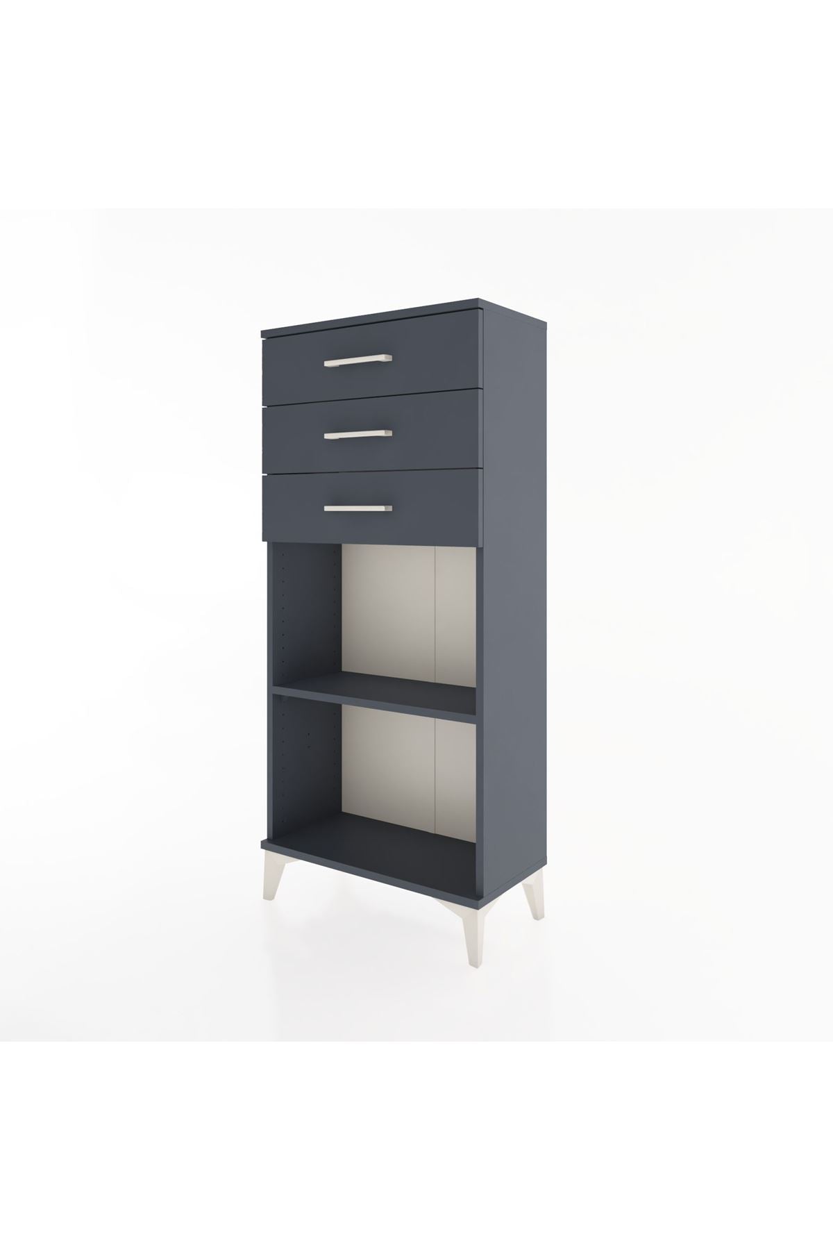 Hyperion Dolap Tek Raflı 3 Çekmeceli 60x44x134 - S50M052V5B