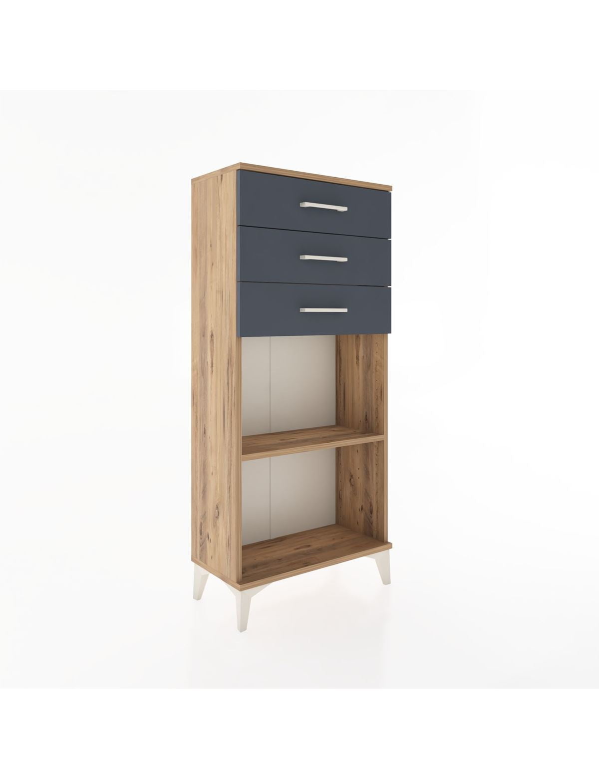 Hyperion Dolap Tek Raflı 3 Çekmeceli 60x44x134 - S50M052V8B