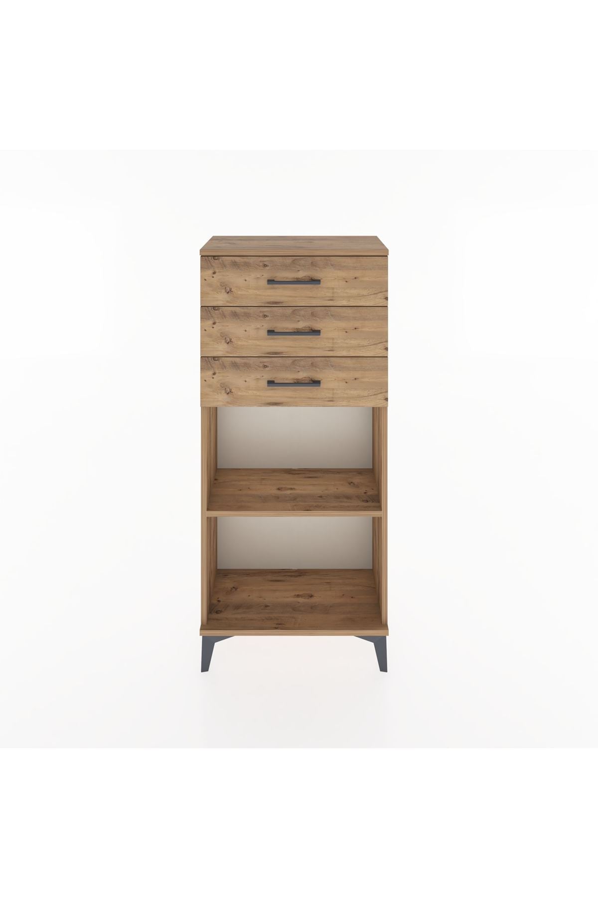 Hyperion Dolap Tek Raflı 3 Çekmeceli 60x44x134 - S50M052V9B