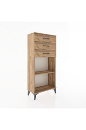 Hyperion Dolap Tek Raflı 3 Çekmeceli 60x44x134 - S50M052V9B