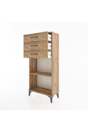 Hyperion Dolap Tek Raflı 3 Çekmeceli 60x44x134 - S50M052V9B